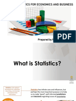 Statistics For Economics and Business: Prepared by Masarina Flukeria