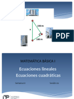 Ecuaciones lineales y cuadráticas