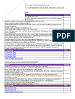 Pure and Statistics Revision Checklist For Doubles Assessment 3