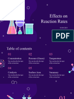Effects On Reaction Rates