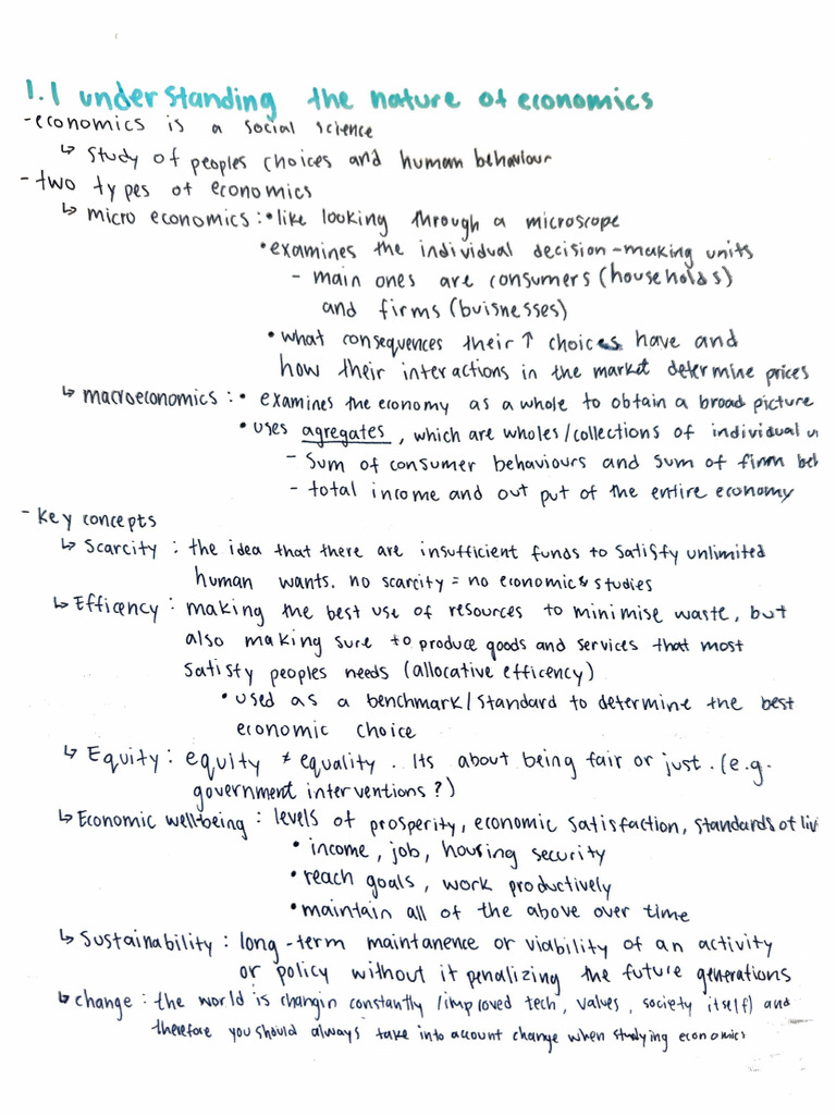 IB Economics Notes | PDF