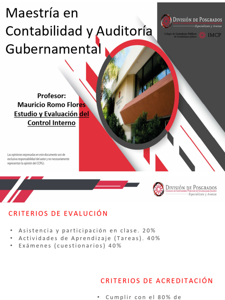Material de Materia Estudio y Evaluación Del Control Interno | PDF ...