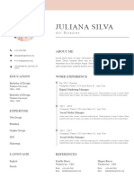 Minimalist Modern Professional CV Resume