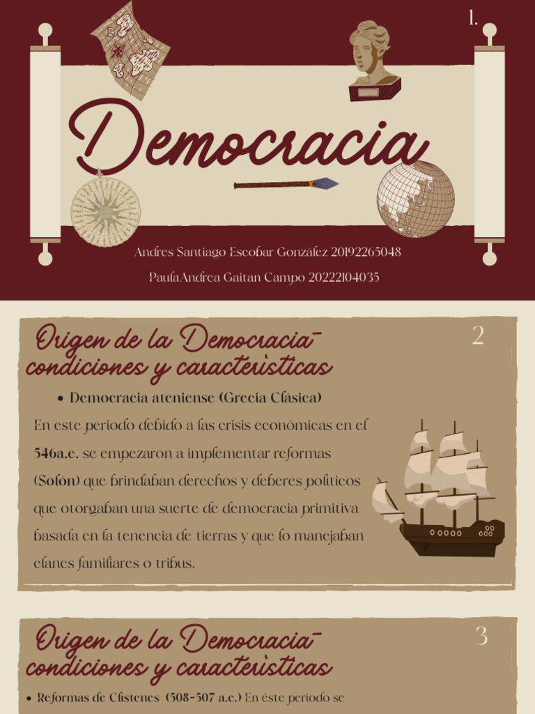 Orígenes y Evolución de la Democracia | PDF | Democracia | Ideologías ...