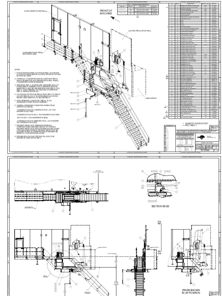 Front of Machine: Quantity Given in Feet. See Table 1 | PDF | Nut ...