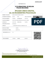 Certificado Único Digital de Antecedentes Policiales: Sistema Ed-1