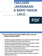 Evaluasi Pelaksanaan Renja SKPD