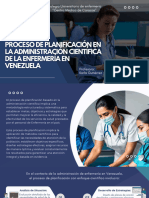 Proceso de Planificación en La Administración Científica de La Enfermería en Venezuela