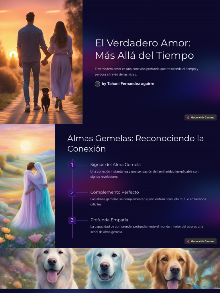 El Verdadero Amor Mas Alla Del Tiempo | PDF