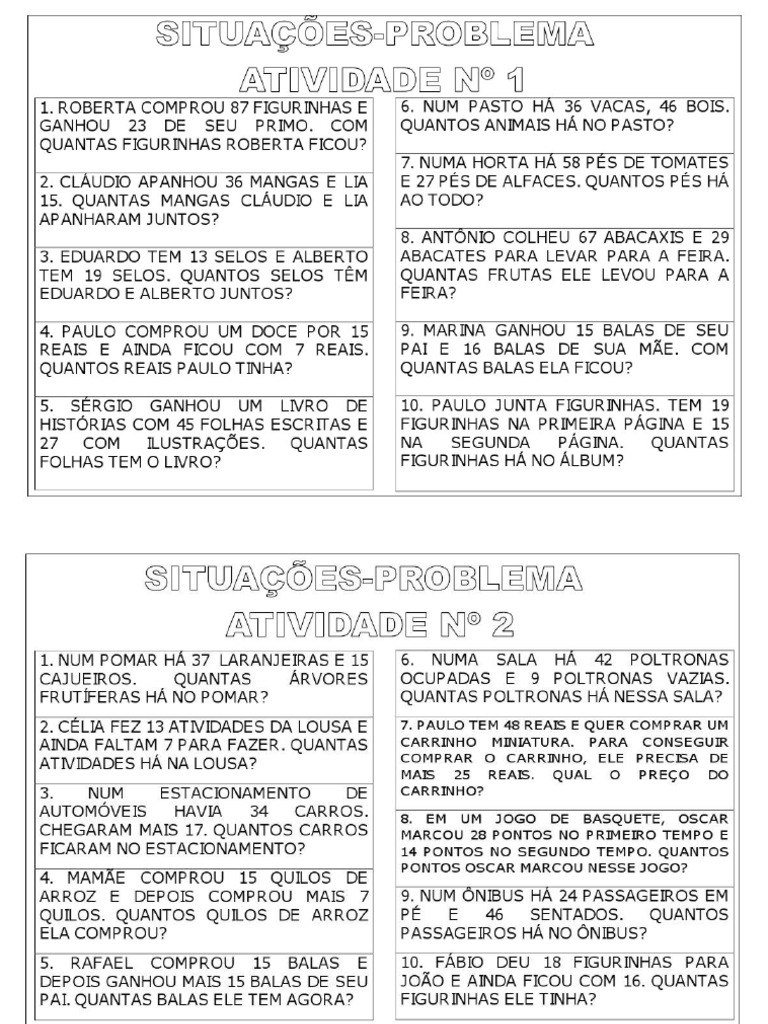 Historias Matemática Adicao e Subtracao 3 Ano | PDF