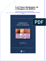 [Download pdf] Handbook Of Tumor Syndromes 1St Edition Dongyou Liu Editor online ebook all chapter pdf 
