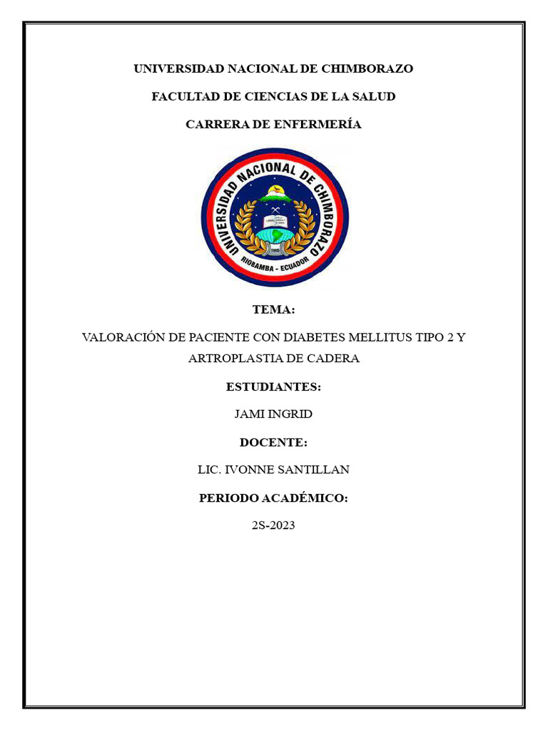 Valoración de Diabetes y Artroplastia | PDF | Diabetes | Insulina
