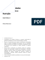 Gestão de Unidades de Alimentação e Nutrição: Aula Prática 3