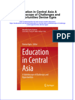 (Download PDF) Education in Central Asia A Kaleidoscope of Challenges and Opportunities Denise Egea Online Ebook All Chapter PDF