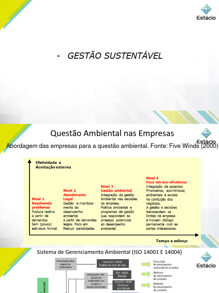 Gestão Ambiental Sustentável nas Empresas | PDF | Gestão de recursos ...