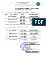 Jadwal Pelaksanaan Sumatif 2