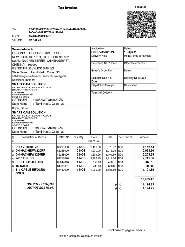 Smart cam 773 pdf signature invoice