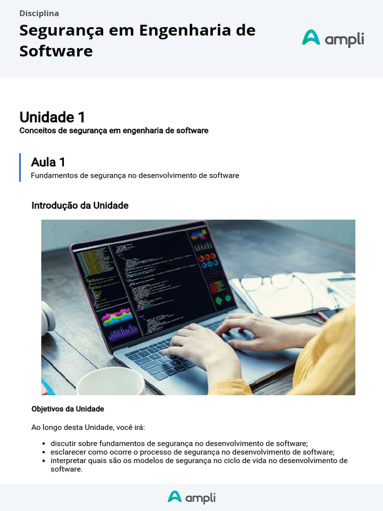 Segurança em Engenharia de Software | PDF | Engenharia de Software ...