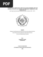 Download Analisa Pengaruh Total Hutang Jangka Pendek Hutang Jangka Panjang Dan Investasi Terhadap Terhadap Laba by rapitarapita SN73261516 doc pdf