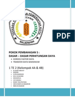 Dasar - Dasar Perhitungan Daya