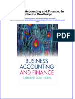 (Download PDF) Business Accounting and Finance 4E Catherine Gowthorpe Online Ebook All Chapter PDF