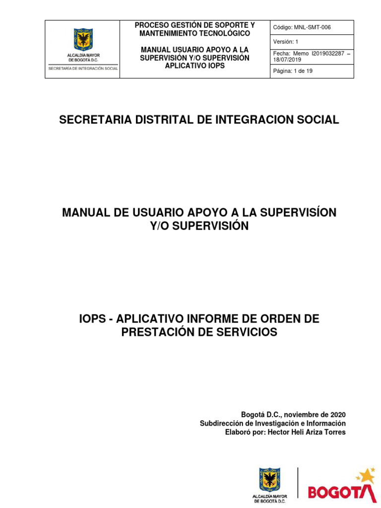 Manual de Usuario IOPS para Supervisión | PDF | Contraseña | Red mundial