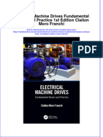 [Download pdf] Electrical Machine Drives Fundamental Basics And Practice 1St Edition Claiton Moro Franchi online ebook all chapter pdf 