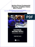 (Download PDF) Electrical Machine Drives Fundamental Basics and Practice 1St Edition Claiton Moro Franchi Online Ebook All Chapter PDF