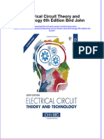(Download PDF) Electrical Circuit Theory and Technology 6Th Edition Bird John Online Ebook All Chapter PDF