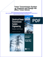 [Download pdf] Electrical Power Transmission System Engineering Analysis And Design 4Th Edition Turan Gonen online ebook all chapter pdf 