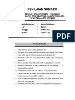 Penilaian Sumatif Tata Boga Kelas 6