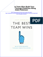 [Download pdf] The Best Team Wins Build Your Business Through Predictive Hiring Adam Robinson online ebook all chapter pdf 