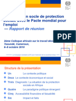 Construire Un Socle de Protection Sociale Avec Le Pacte Mondial Pour L'emploi