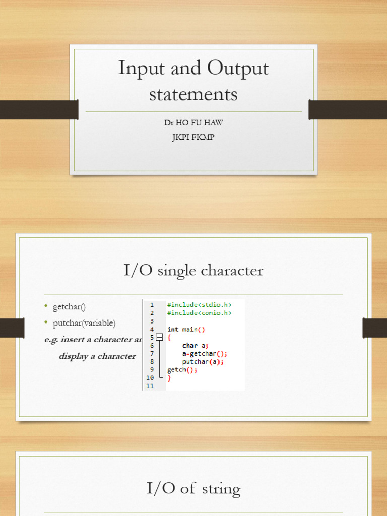 Chapter 3 Output and Input | PDF | Computer Data | Computer Engineering