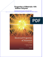 (Download PDF) Electrical Properties of Materials 10Th Edition Solymar Online Ebook All Chapter PDF