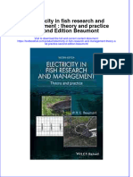 (Download PDF) Electricity in Fish Research and Management Theory and Practice Second Edition Beaumont Online Ebook All Chapter PDF
