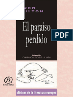 John Milton - El Paraiso Perdido Lost Paradise (Clasicos de La Literatura Europea Carrascalejo de La Jara) (Spanish Edition) (2009)