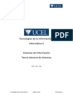 Unidad 2 - Teoría General de Sistemas - Tecnologías de la Información II