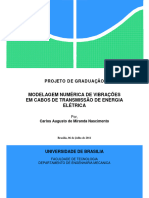 Modelagem Numérica de Vibrações em Cabos de Transmissão de Energia Elétrica