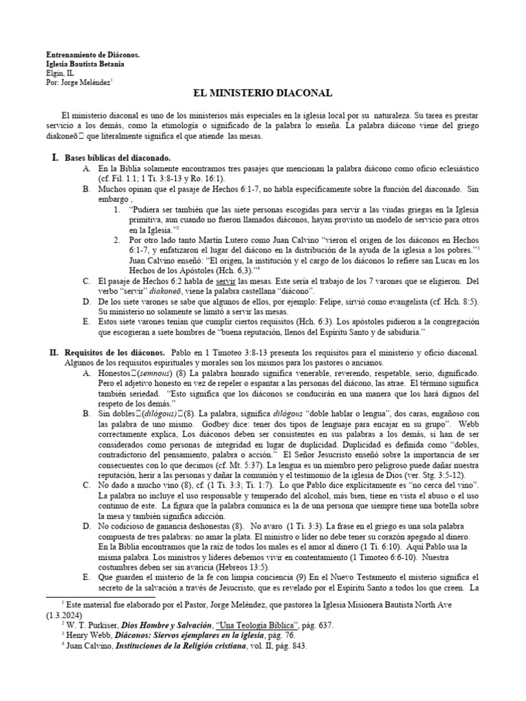 Requisitos y Rol de los Diáconos | PDF | Diácono | Iglesia cristiana