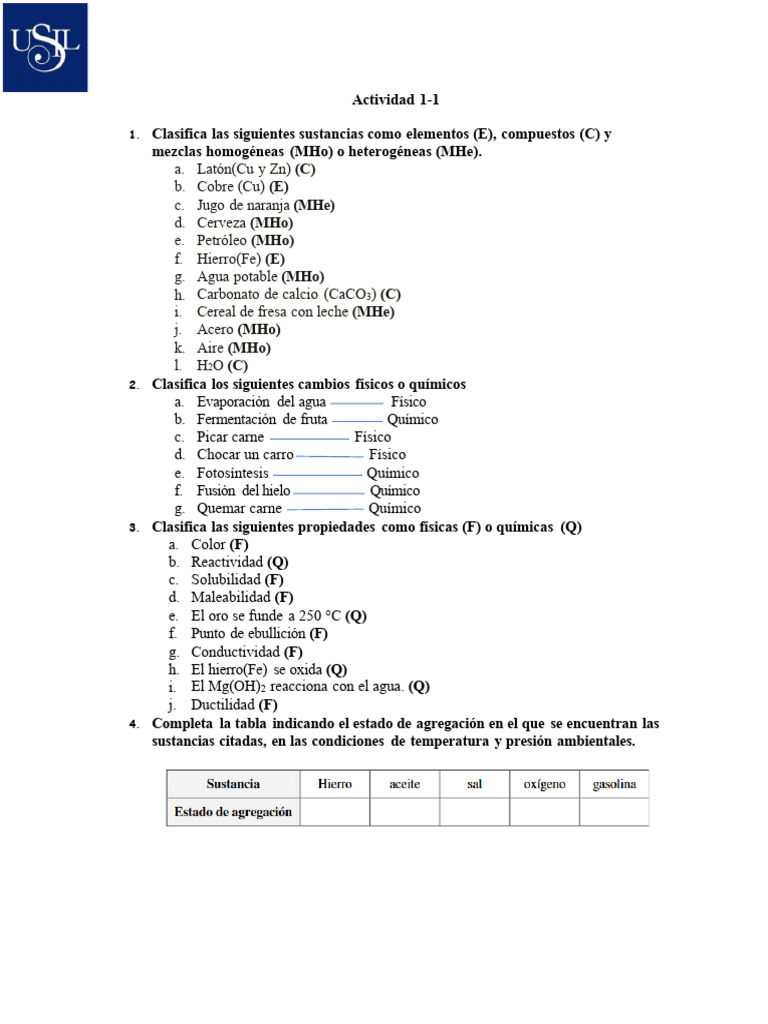 Actividad Aula 1 PDF Química Física Química