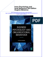 (Download PDF) Business Psychology and Organizational Behaviour 6Th Edition Eugene Mckenna Online Ebook All Chapter PDF