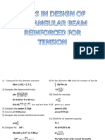 Steps in Design of Rectangular Beam Reinforced For