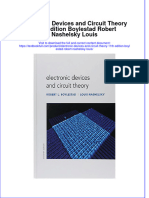 (Download PDF) Electronic Devices and Circuit Theory 11Th Edition Boylestad Robert Nashelsky Louis Online Ebook All Chapter PDF