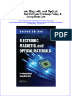 [Download pdf] Electronic Magnetic And Optical Materials 2Nd Edition Pradeep Fulay Jung Kun Lee online ebook all chapter pdf 