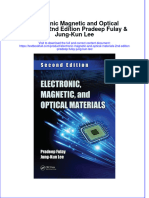 (Download PDF) Electronic Magnetic and Optical Materials 2Nd Edition Pradeep Fulay Jung Kun Lee Online Ebook All Chapter PDF