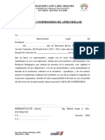 ACTA DE COMPROMISO DE APRENDIZAJE 