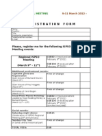 Ispso2012 Registration Form