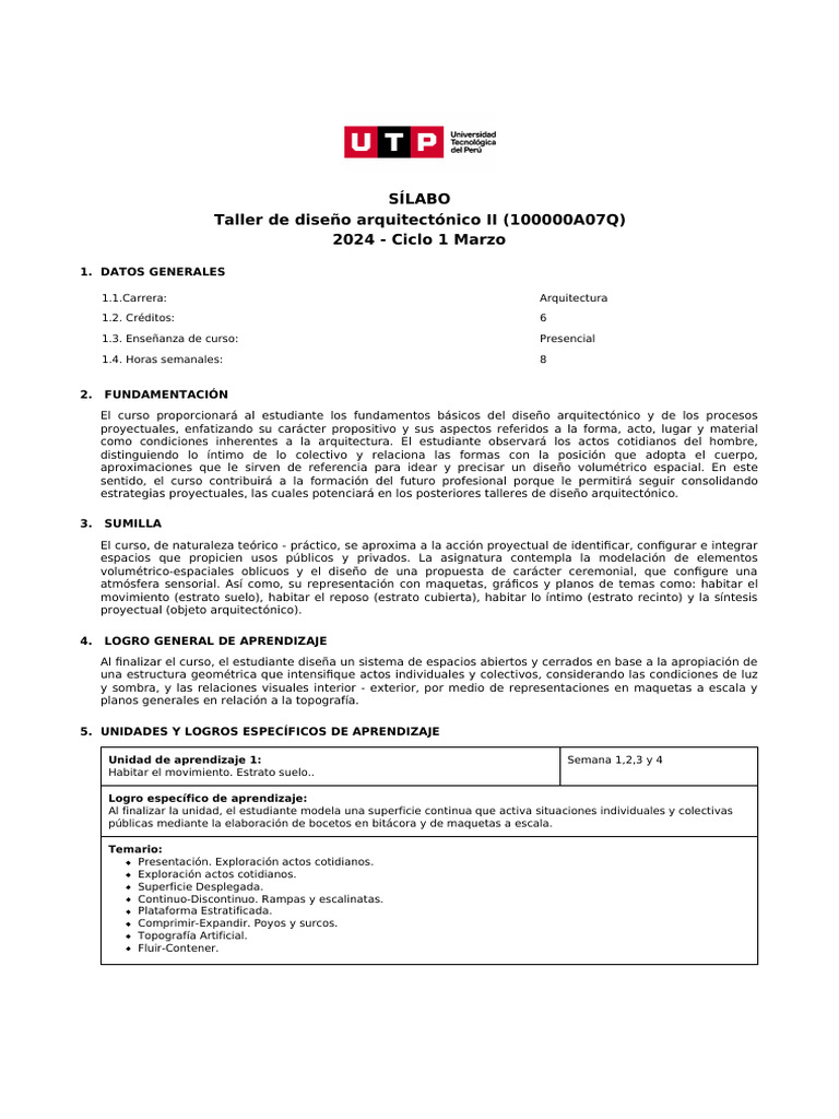 100000a07q tallerdedisenoarquitectonicoii pdf dise o aprendizaje