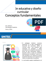 Planeación Educativa y Diseño Curricular: Conceptos Fundamentales